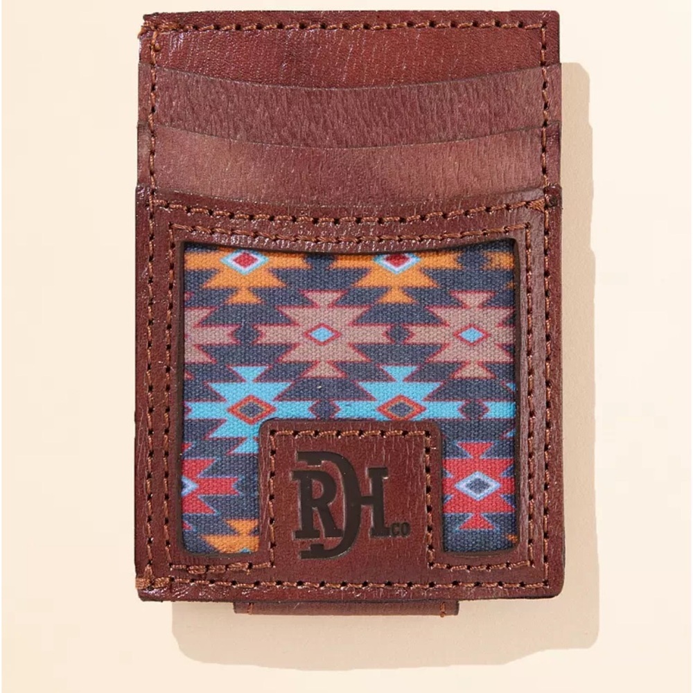 Red Dirt Hat Co. Leather Money Clip Wallet, NIB/NWT